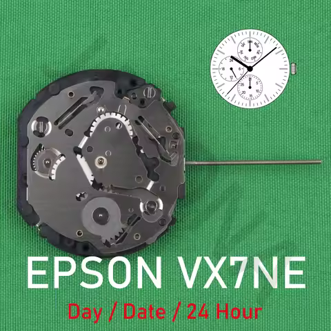 VX7N movement epson VX7NE movement Analog Quartz 10 1/2''' Slim Movement / 3 hands (H/M/S) and 3 eye