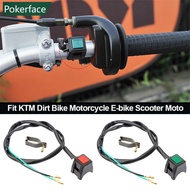POKERFACE Motocycle ON OFF Handlebar Switch Engine Starter Kill Switch For KTM Dirt Bike E-bike Scoo