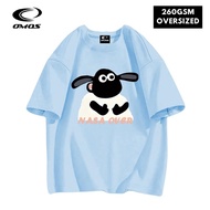 OMOS 260GSM Oversized T-Shirt sheep