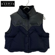 Rocky Mountain Feather CITY SHOP 獨家 210-252-21 海軍藍 x 黑色羊毛/尼龍小牛皮 York Switching Down 背心 一件 [二手]