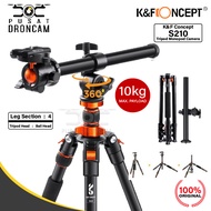 Knf Concept Camera Tripod K&F S210 Aluminum Tripod with Monopod