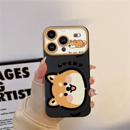 phone case for Oppo A18 A38 A78 A58 4G A17 A17k A16 A5s A12 A9 A3S A54 A1K A77s A57 A52 A92 A31 A53 Reno 8T Fashionable and funny dog head corgi all inclusive soft case