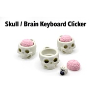 Skull brain keyboard clicker