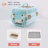 กระเป๋าใส่แมวขนาดใหญ่ Portability Pet Carrier Air Shipping Cat Carrier Dog Cage Travel Outdoors Vehi