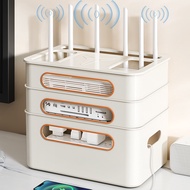 家用wifi插座电视机顶盒置物架光猫放置电线整理路由器收纳盒