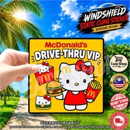 DRIVE THRU VIP Windshield Sticker Tampal Lekat Dalam Cermin Car Sticker Interior Design Decorations 