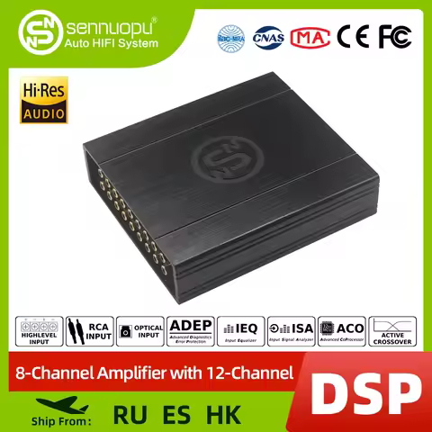 Sennuopu DS-M12 12 channel automotive DSP amplifier effect device, car audio equipment, Bluetooth di