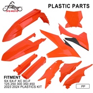 JFG MOTO 10ชิ้นชิ้นส่วนพลาสติกสำหรับ SX SX F XC XC F 125 250 300 350 450อุปกรณ์มอเตอร์ไซค์