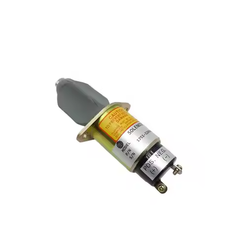 Engine Parts SA-4259 1751-12A6U1B1S5 Excavator Flameout Switch 24V Fuel Shutoff Solenoid Fit for Kub