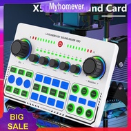 X50 Live Sound Card DJ Mixer Professional Audio Mixer Live Stream USB Sound Card