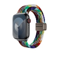 SwitchEasy魚骨牌 Apple Watch Candy磁吸防潑水高彈力編織錶帶/ 驕傲/ 38/40/41mm