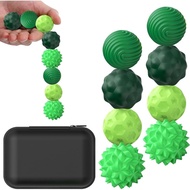 BUSOHA Silicone Fidget Balls - 8 Pack Silicone Stress Relief Balls Stone for Adults Sensory Travel T