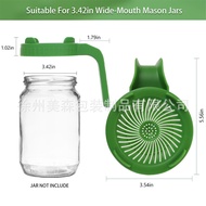 Hot Sale pp Food Grade Mason Jar Germination Lid 86mm Mason Jar Plastic Lid Mason Color Germination 