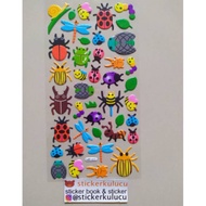 Beetle/insect/grasshopper Embossed Stickers