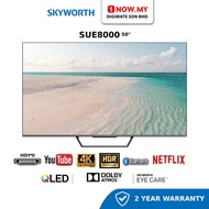 SKYWORTH 50 Inch SUE8000 QLED 4K UHD Google TV ​​​​​​​ 50SUE8000 | Eye Care TV Pintar 智能电视