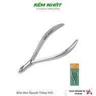 Retail White Half Moon skin cutting pliers plated with stainless steel, code N05, material C45 steel