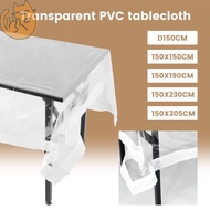 Clear Tablecloth Protector Waterproof Clear Plastic Tablecloth Oil Proof Plastic Table Cover Table P