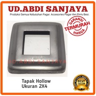 Tapak Besi Uk. 2x4 Ring Hollow Plat Besi Ornamen pagar