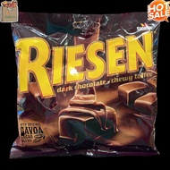 RIESEN Dark Chocolate Chewy toffee ลูกอม รส ช็อคโกแลต เม็ดโต เคี้ยวหนึบ หวานมัน 150g.