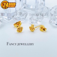 Fancy Jewellery Emas 916 Subang Mushroom Emas 916 tulen Bajet Emas 916
