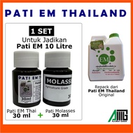 EM Thailand ( + Molasses ) Baja EM Mikrob Organic Fertilizer Untuk Tanah Kompos Penggalak Akar