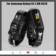 Cartoon Printing Strap for Samsung Galaxy Fit 2 Wristband Pokemon Pikachu Silicone Band Replacement 