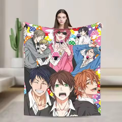 Yarichin B Club Yuri Blankets Quality Soft Throw Blanket Winter Camping Couch Bed Fluffy Bedspread