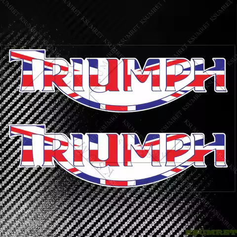For Triumph Sticker Logo Motorcycle Decal Tank Emblem Scrambler Bobber TWIN