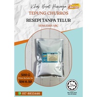 Tepung Churros 500g,  (Resepi tanpa telur)