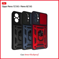 Case Armor Slide Camera +Ring Oppo Reno 7Z 5G 8Z 5G