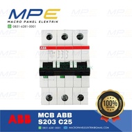 *Direct Order Mcb Abb S203 C25 25A 3P 3 Phase 6Ka Mcb Abb S 203 C25 3P 6Ka 25A/