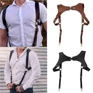 PU Leather Suspenders for Men, Leather Suspenders, Men's Leather Suspenders in Vintage Style Handmad