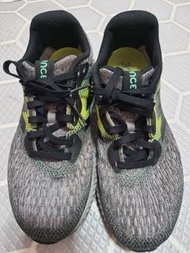 ADIDAS AEROBOUNCE M 男 CG4658 灰綠黑 US9.5 網布慢跑鞋