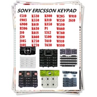 SONY ERICSSON KEYPAD C510/C903/G900/R306/J10/J20/J105/J108/K530/K550/K610/K630/K660/K750/K770/K800/K