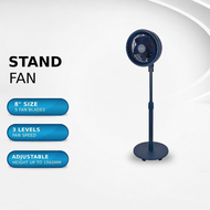 (NEW) ELBA 8" Stand Fan ESF-R0803(BL) - 5 Blades - Blue (8 inches / 90W)