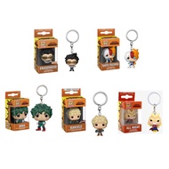 Original Funko POP Anime My Hero Academia Action Figures Toga Todoroki Shoto Bakugo Deku PVC Dolls Keychain Collections