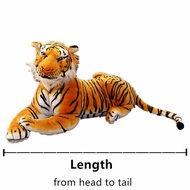 Length Including Tail Tiger Plush Toy Simulation Tiger Soft Animal Tiger Plush Pillow Toy Doll Kids 