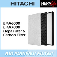 HITACHI EP-A6000 EP-A7000 Compatible HEPA &amp; Carbon Filter - Hepalife