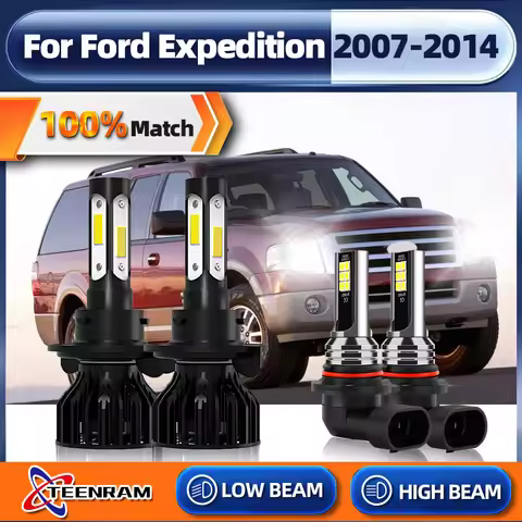 H13 LED Car Headlight Bulbs 240W 40000LM Turbo Lamp 9005 HB3 Auto Fog Lights 12V For Ford Expedition