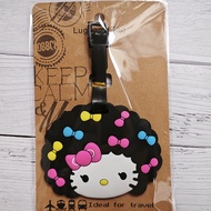Luggage Tag Name Tag KT Cat Black Leather KT Cat Luggage Tag LQQI