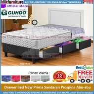 NEW Guhdo New Prima Drawer Bed Laci - Full Set Prospine Abu -