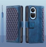 For OPPO Reno10 Pro 5G Cover Flip Leather Stand Phone Case for OPPO Reno 10 Pro 5G CPH2525 CPH2531 OPPO Reno10 Case Card Holder