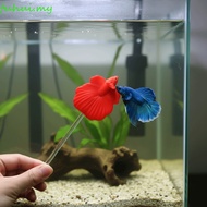FUHUI Teasing Fish Stick, Fish Shaped Resin Betta Training Wand, Fun Long Pole Colorful Simulation B