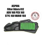ASPIRA AIR FILTER K1Z HONDA ADV PCX STYLO VARIO 160 H2-17210-K1Z-1110 ORIGINAL