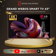 Grand 43" Smart WebOS TV with Tempered Glass withWALLMOUNT