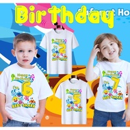 BABY SHARK BIRTHDAY KIDS TShirt graphic SHIRT FOR 0 to 12 years old MARCUS RTW