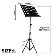 Thickened pipe diameter foldable and adjustable music stand music table guzheng erhu guitar violin m