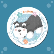 Original Schnauzer Ceramic Absorbent Coaster Placemat Car Cork Coaster Tea Coaster Anti-Scalding Cer