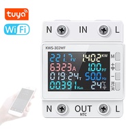 KWS-302WF WiFi Smart Power Meter ป้องกันแรงดันไฟฟ้า Circuit Breaker Energy kWh อุณหภูมิเมตร kws-302 