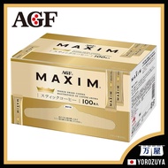 AGF Maxim Stick Black 100 Sticks Instant Coffee【Direct From JAPAN】